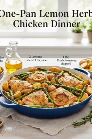One-Pan Lemon Herb Chicken Dinner