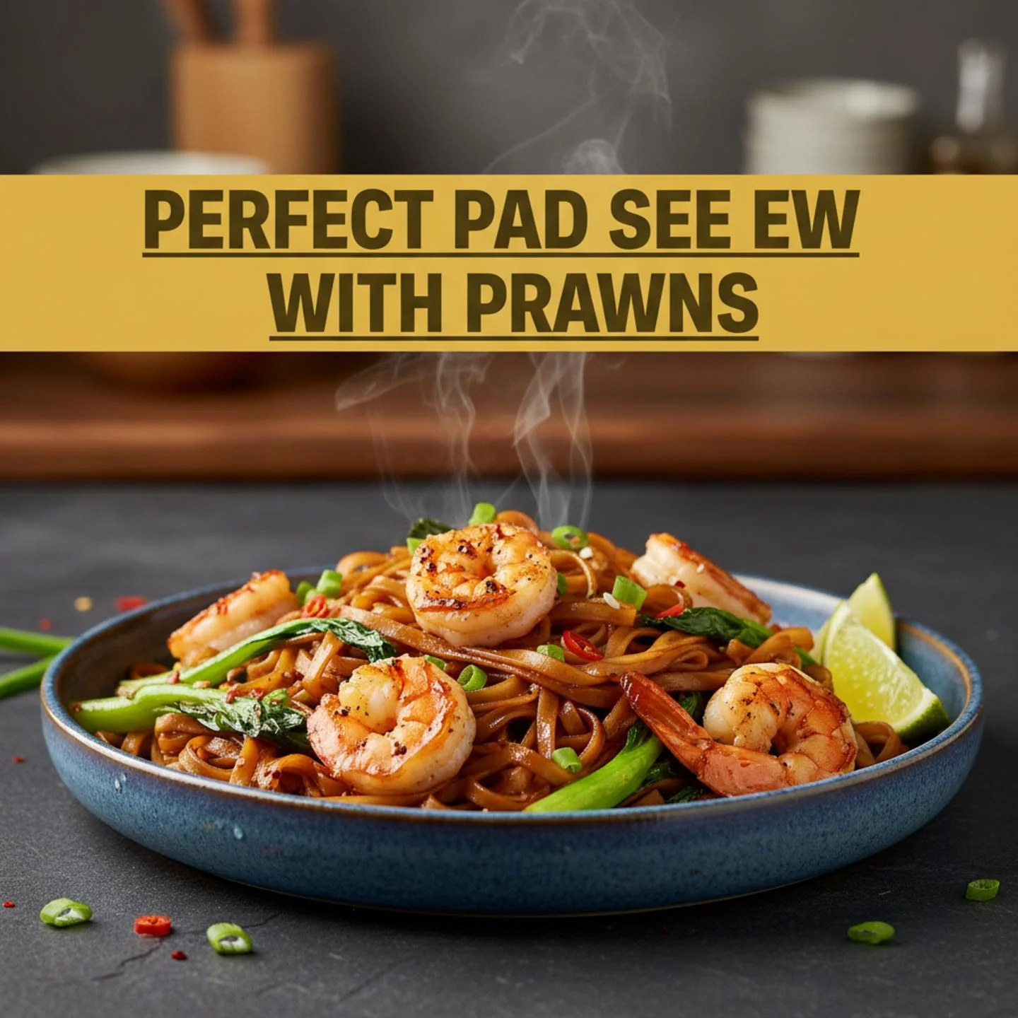 Perfect Pad See Ew with Prawns