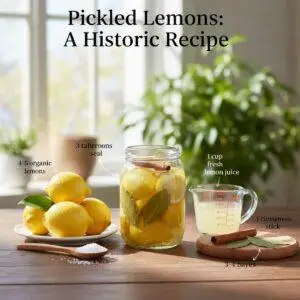 Pickled Lemons: A Historic Recipe