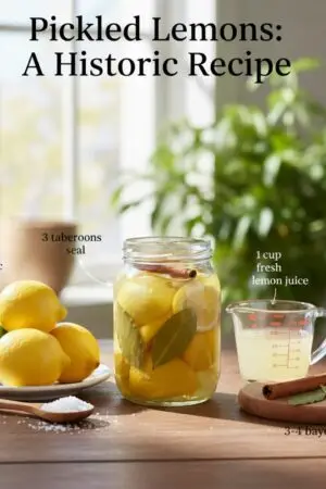 Pickled Lemons: A Historic Recipe