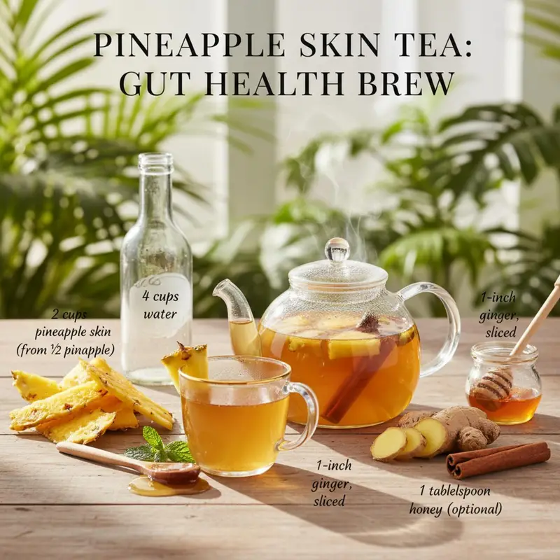 Pineapple Skin Tea: Gut Health Brew
