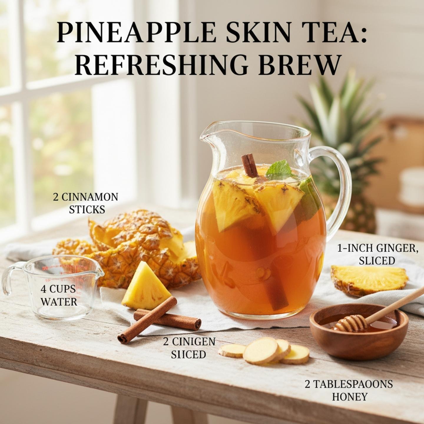 Pineapple Skin Tea: Refreshing Brew
