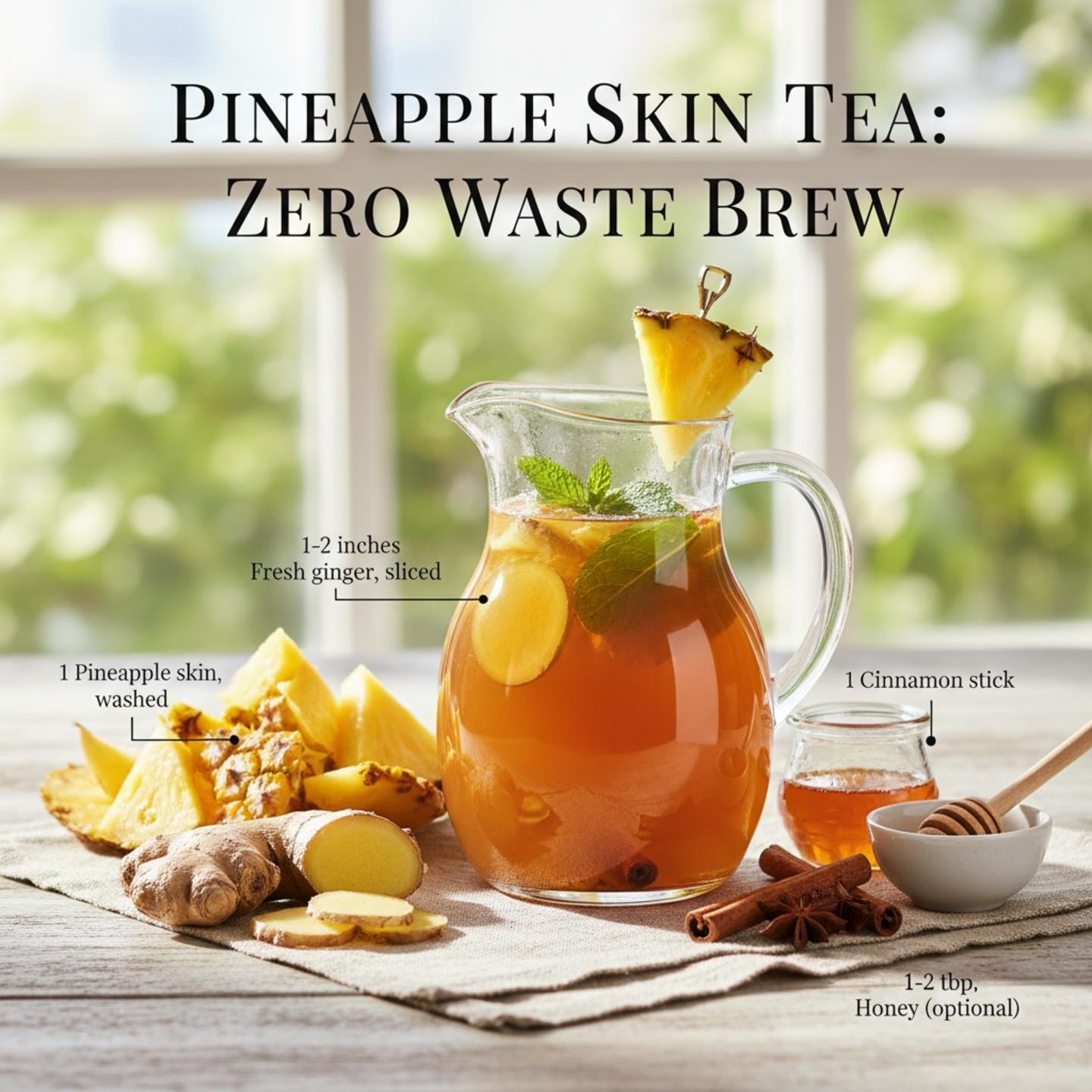 Pineapple Skin Tea: Zero Waste Brew