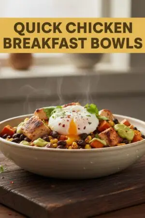 Quick Chicken Breakfast Bowls