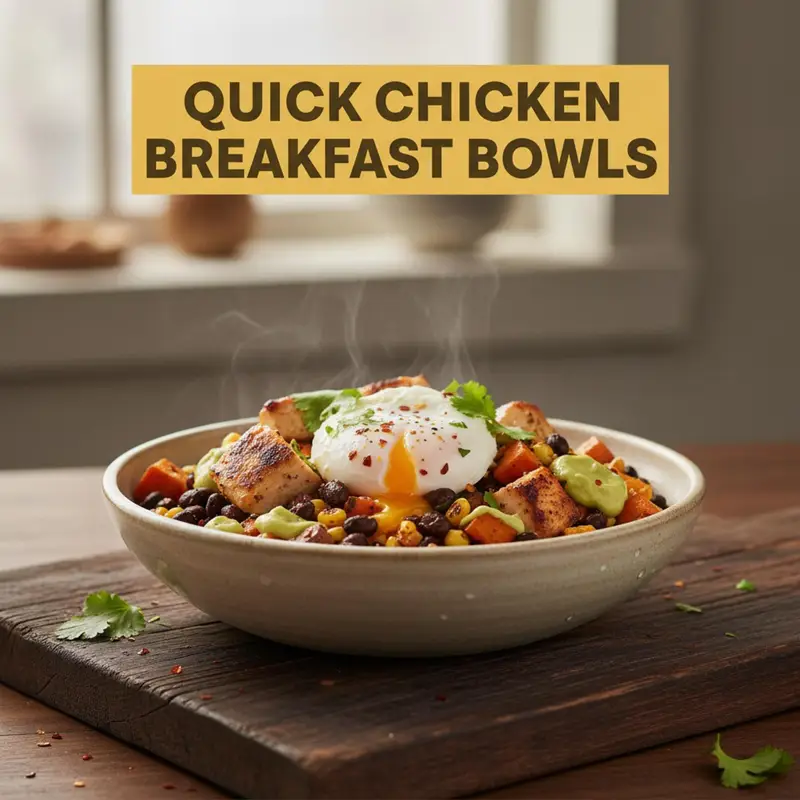 Quick Chicken Breakfast Bowls