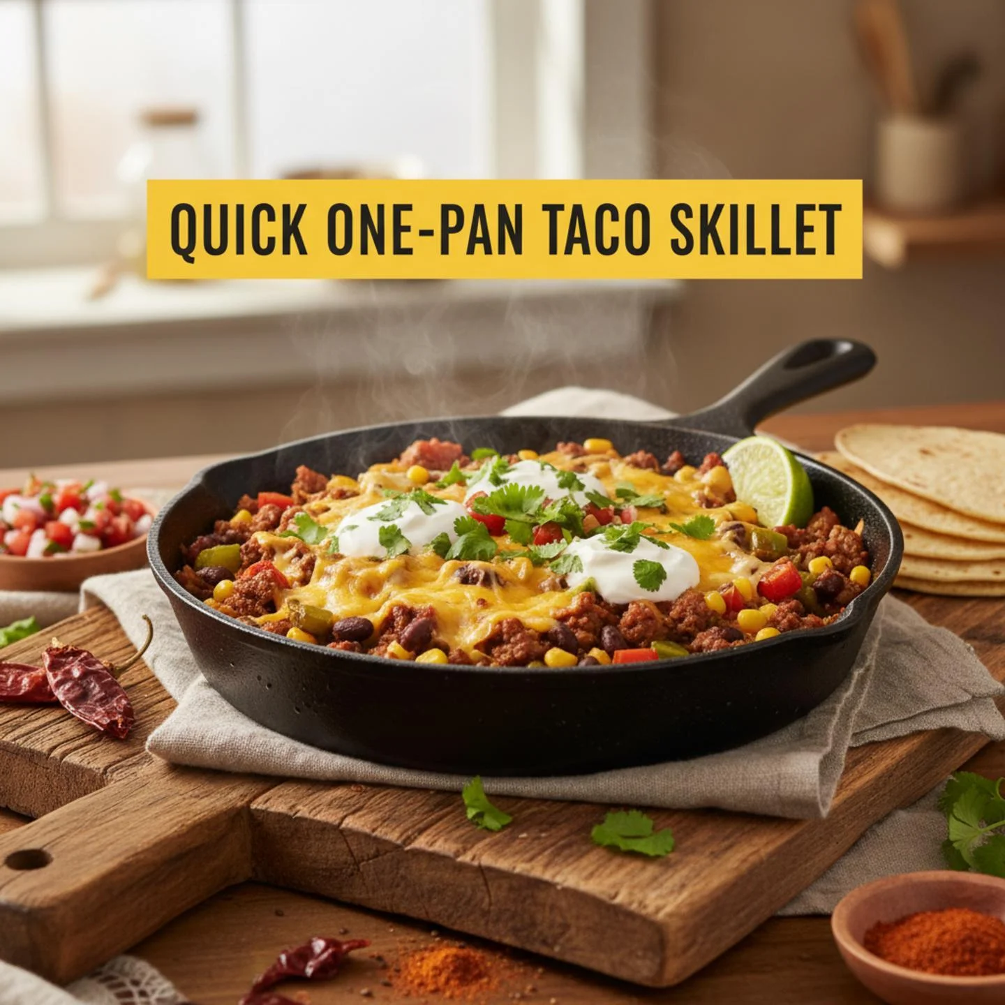 Quick One-Pan Taco Skillet