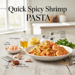 Quick Spicy Shrimp Pasta