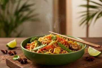 Quick Vegan Singapore Noodles