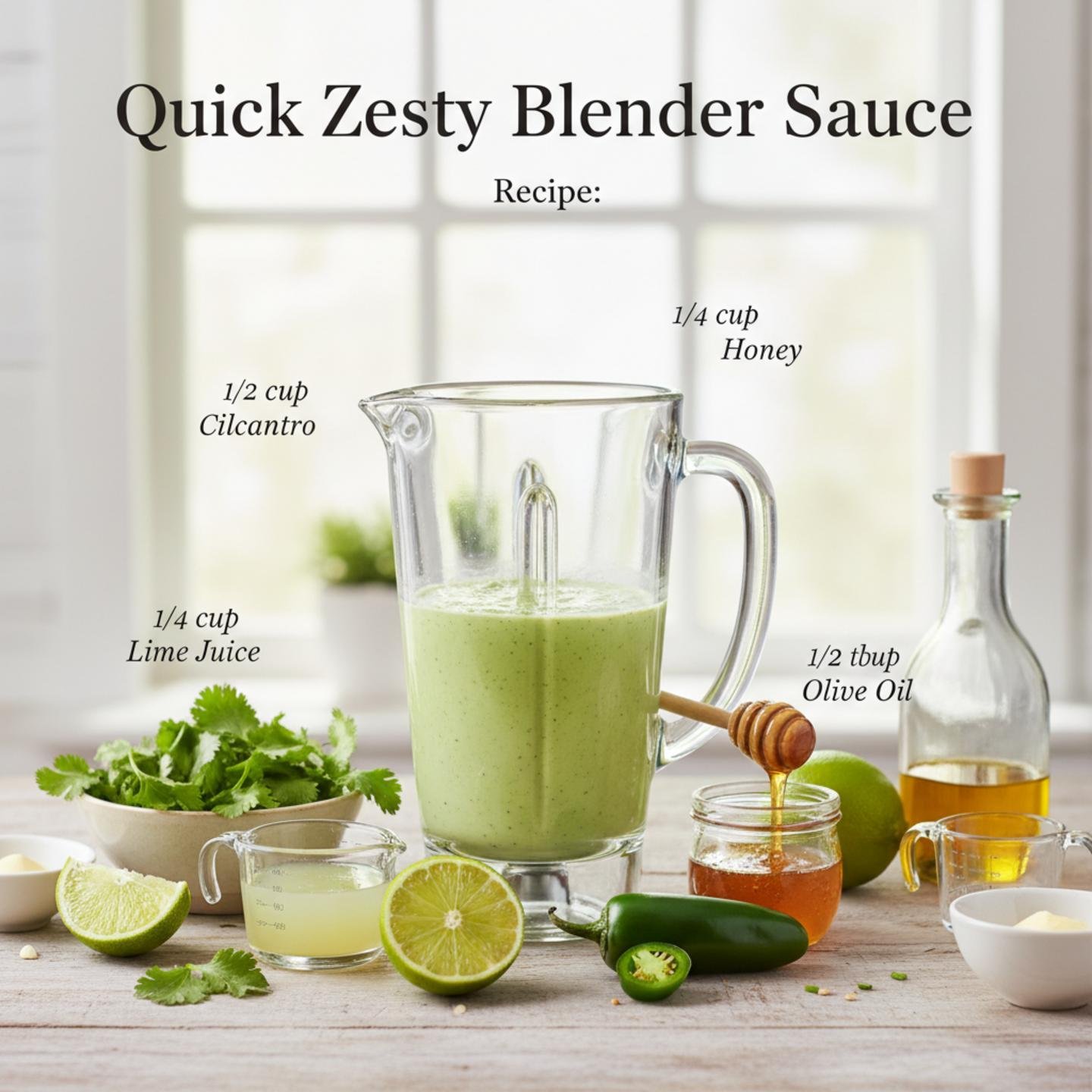 Quick Zesty Blender Sauce