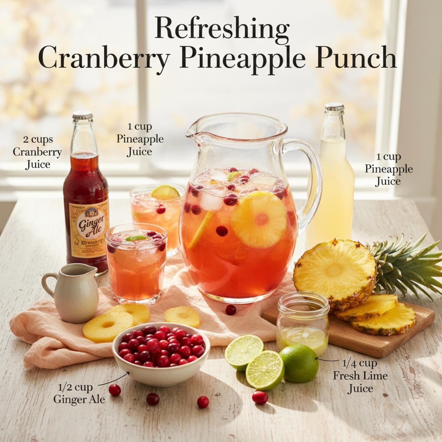 Refreshing Cranberry Pineapple Punch