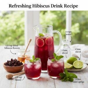 Refreshing Hibiscus Drink Recipe