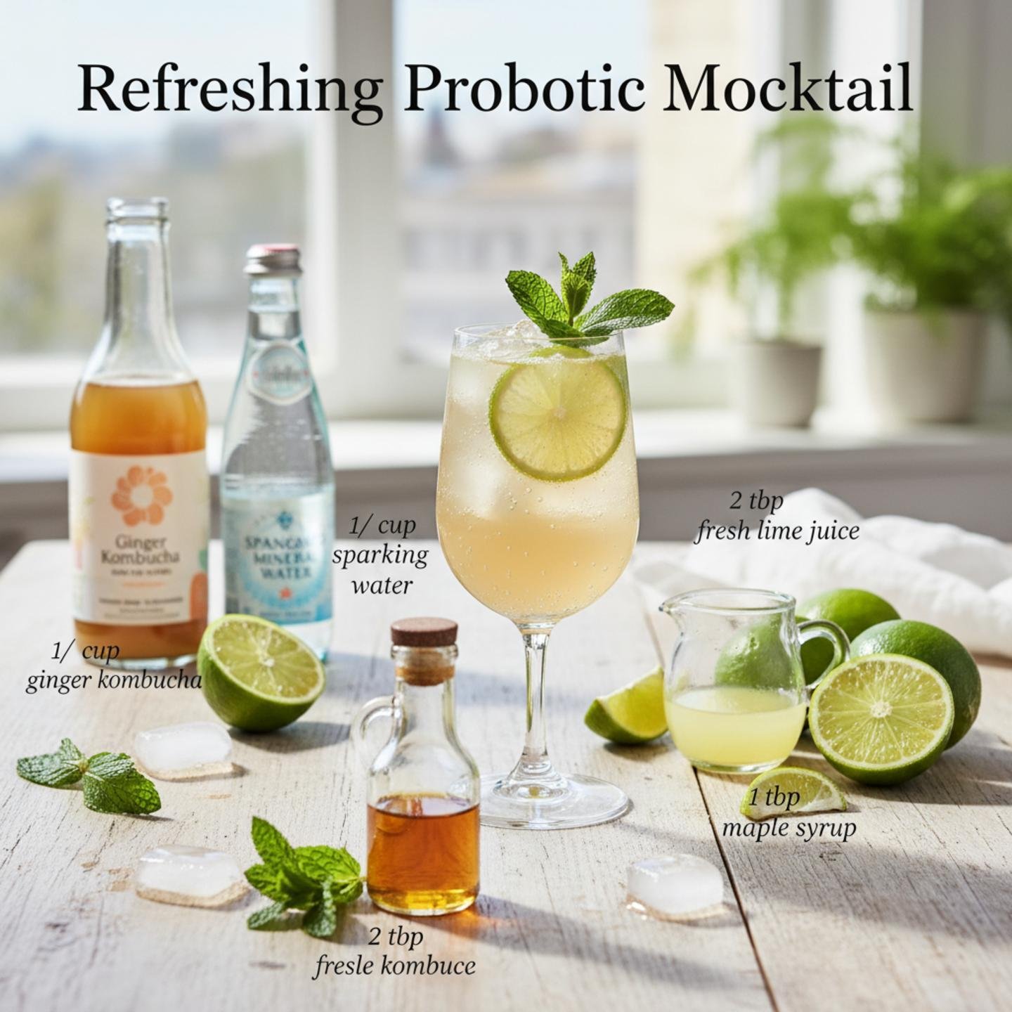 Refreshing Probiotic Mocktail
