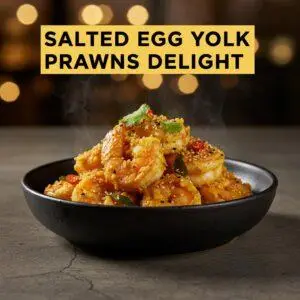 Salted Egg Yolk Prawns Delight