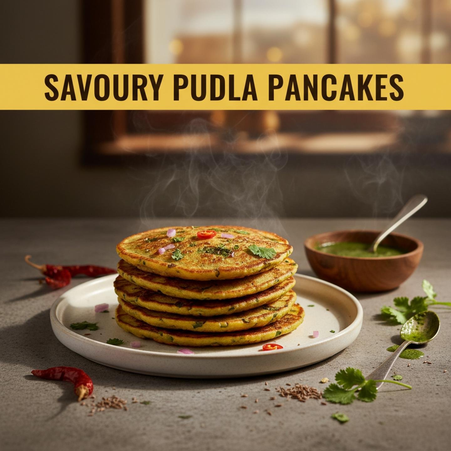 Savoury Pudla Pancakes
