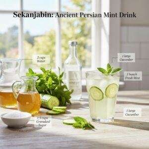 Sekanjabin: Ancient Persian Mint Drink