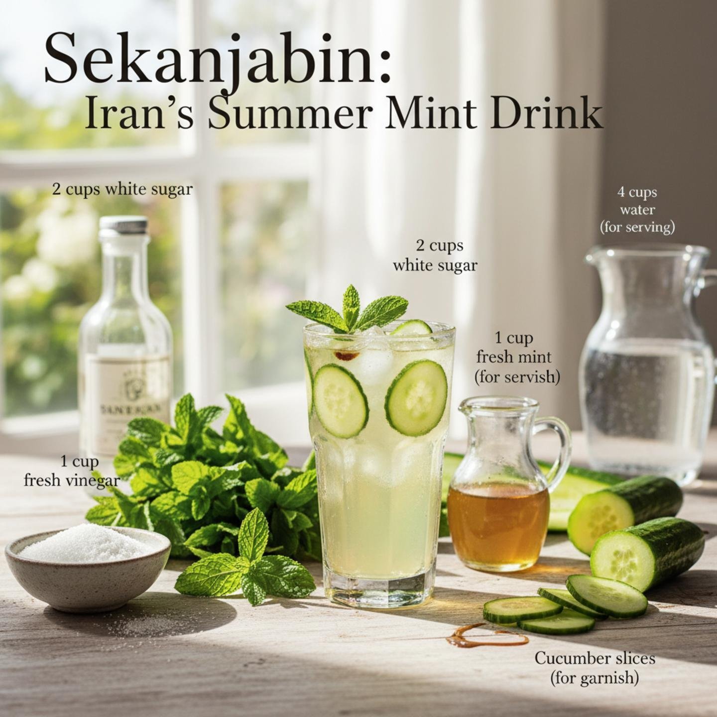Sekanjabin: Iran's Summer Mint Drink