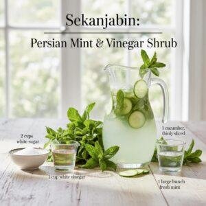 Sekanjabin: Persian Mint & Vinegar Shrub