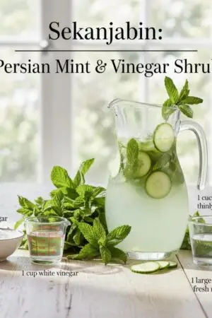 Sekanjabin: Persian Mint & Vinegar Shrub