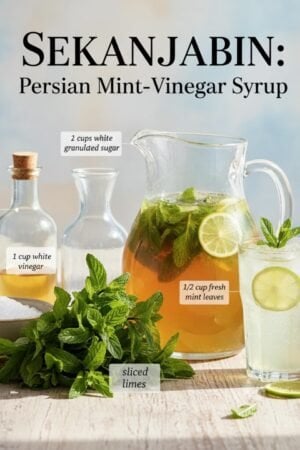 Sekanjabin: Persian Mint-Vinegar Syrup