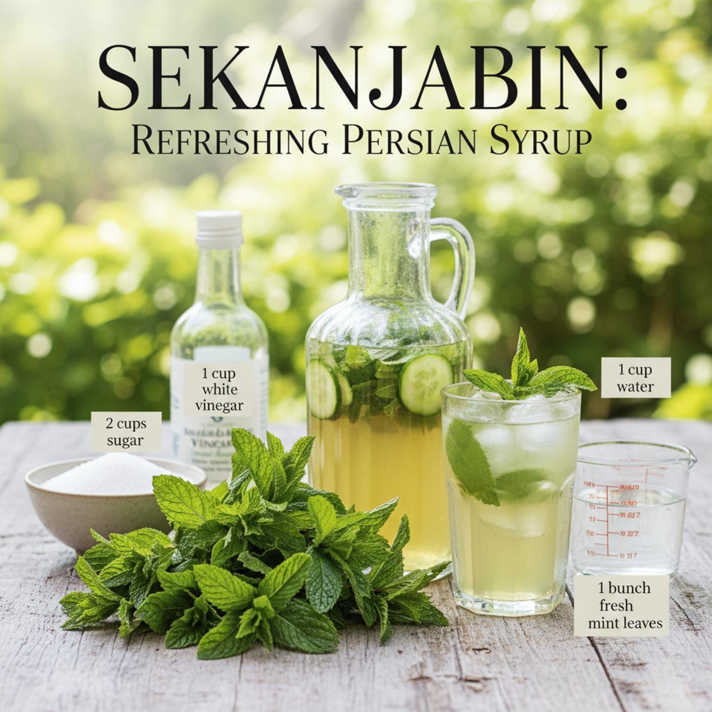 Sekanjabin: Refreshing Persian Syrup
