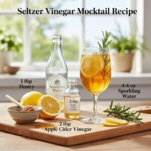 Seltzer Vinegar Mocktail Recipe