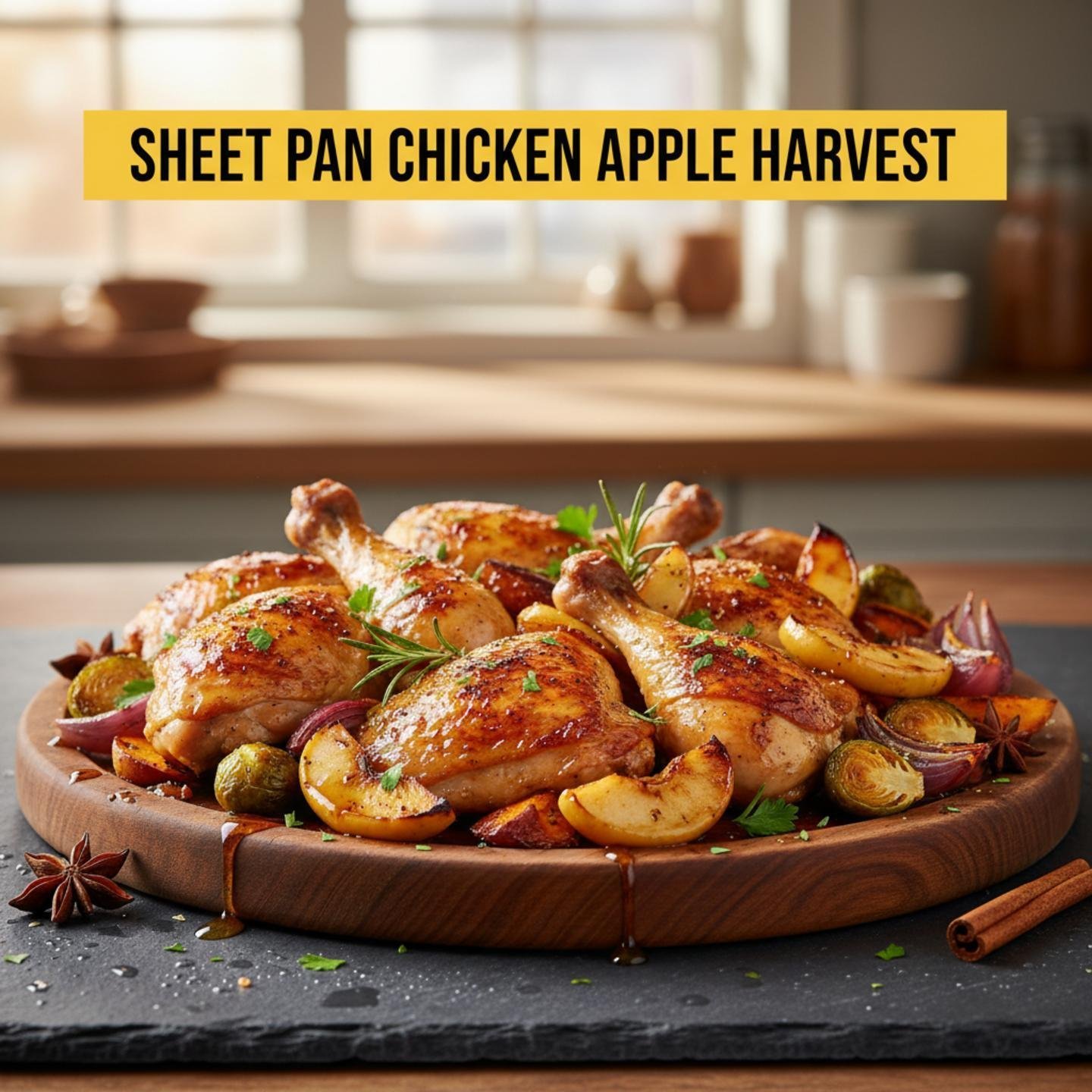 Sheet Pan Chicken Apple Harvest