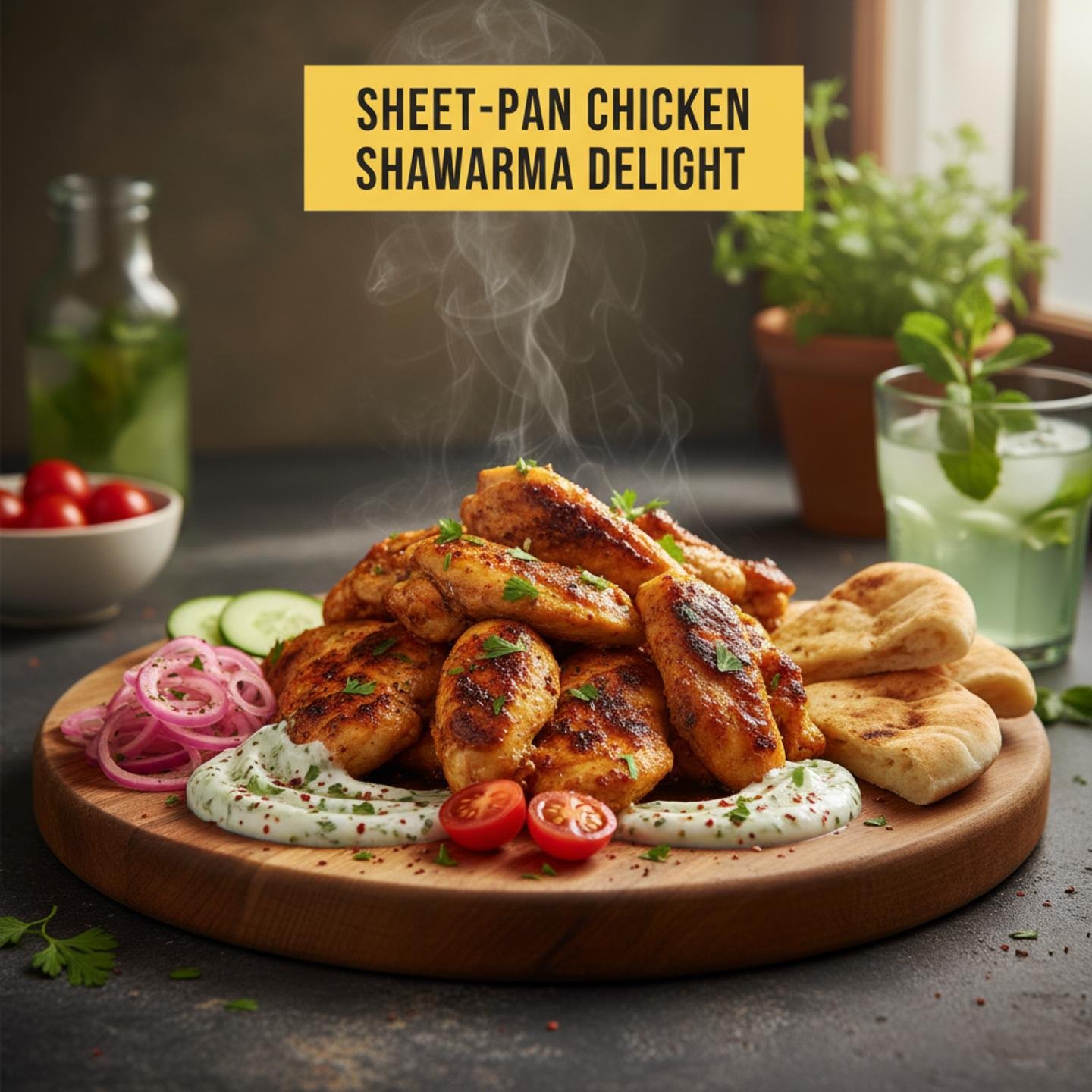 Sheet-Pan Chicken Shawarma Delight