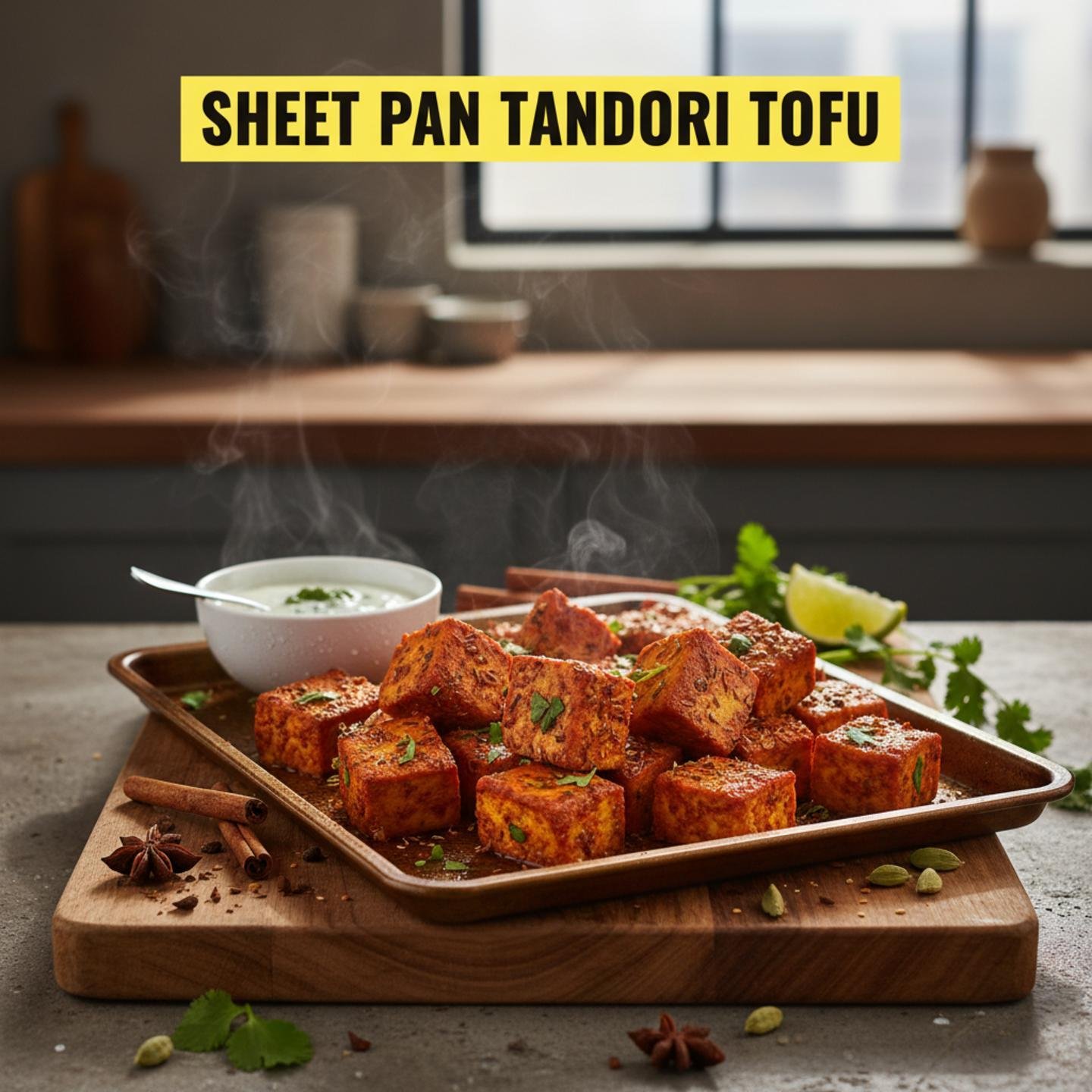 Sheet Pan Tandoori Tofu