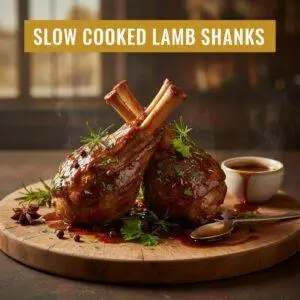 Slow Cooked Lamb Shanks
