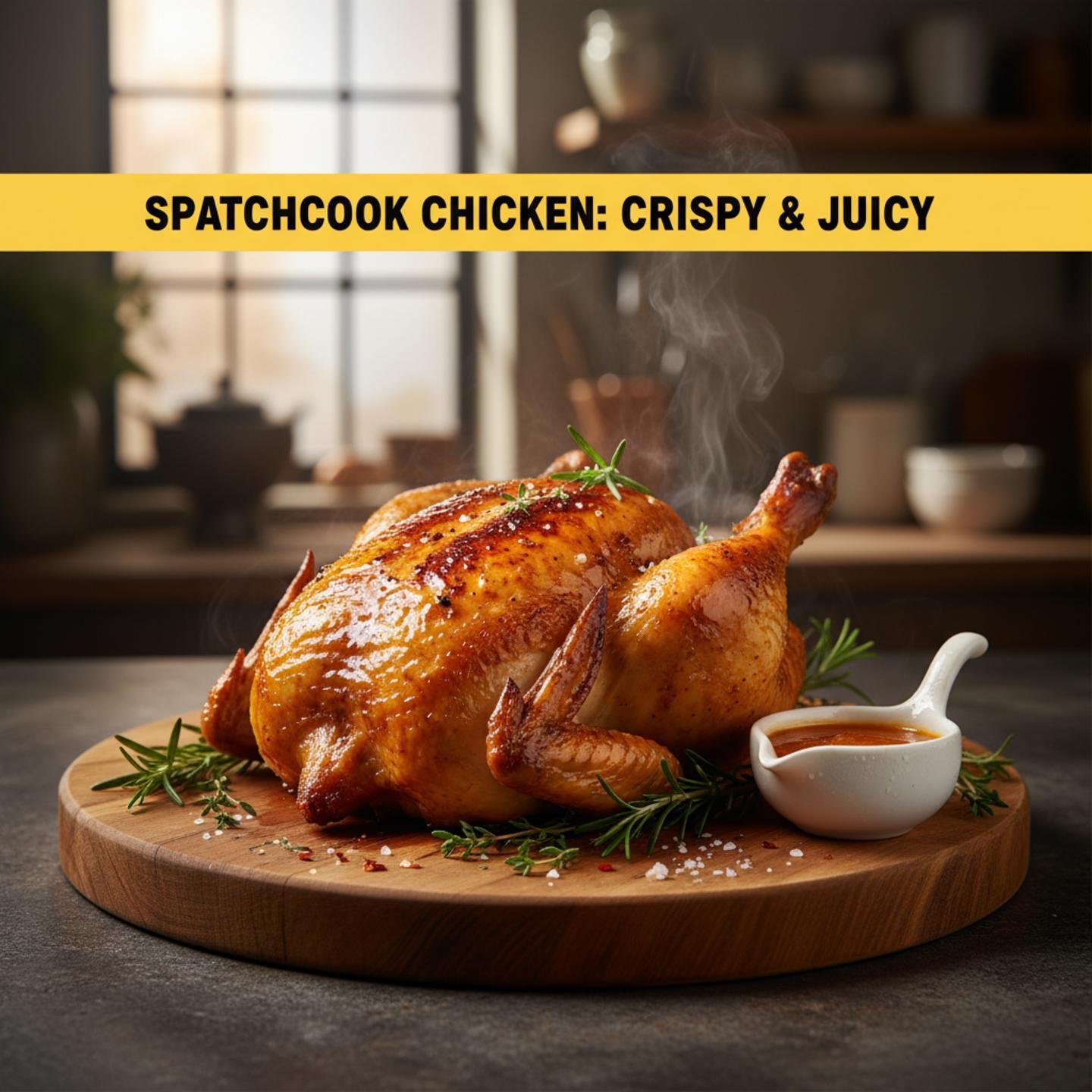 Spatchcock Chicken: Crispy & Juicy