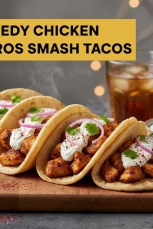 Speedy Chicken Gyros Smash Tacos