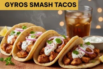 Speedy Chicken Gyros Smash Tacos