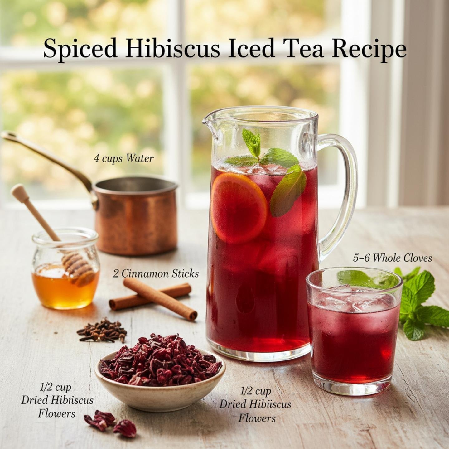 Spiced Hibiscus Iced Tea Recipe