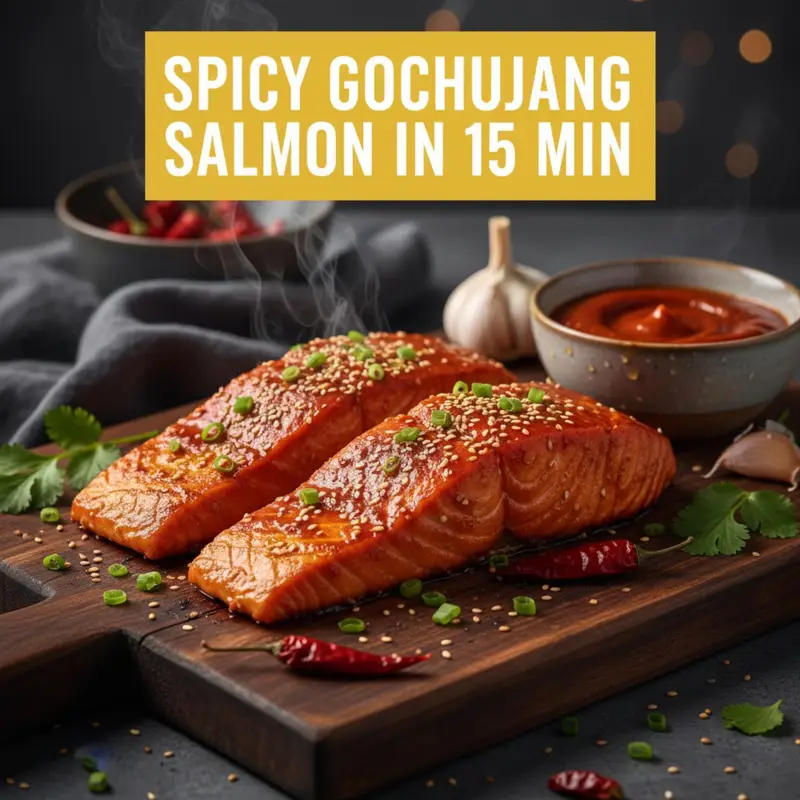 Spicy Gochujang Salmon in 15 Min