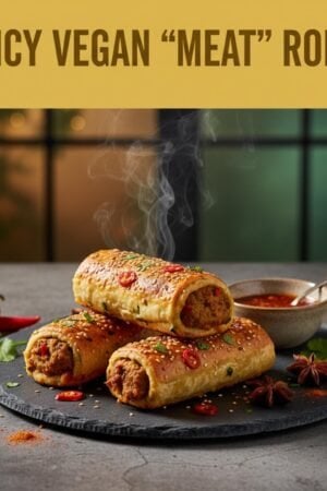 Spicy Vegan ‘Meat’ Rolls