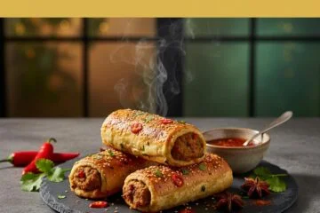 Spicy Vegan ‘Meat’ Rolls