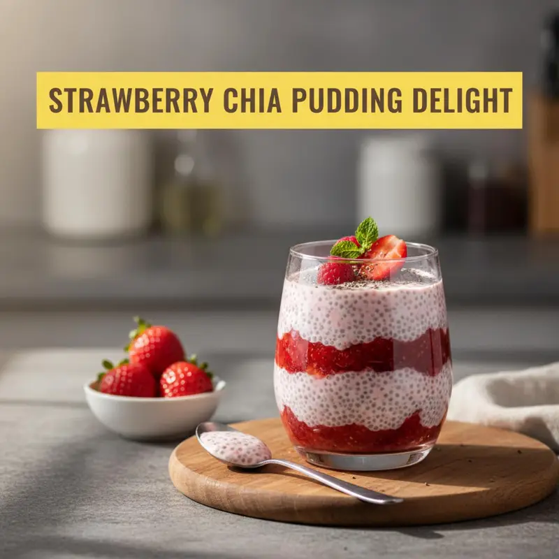 Strawberry Chia Pudding Delight