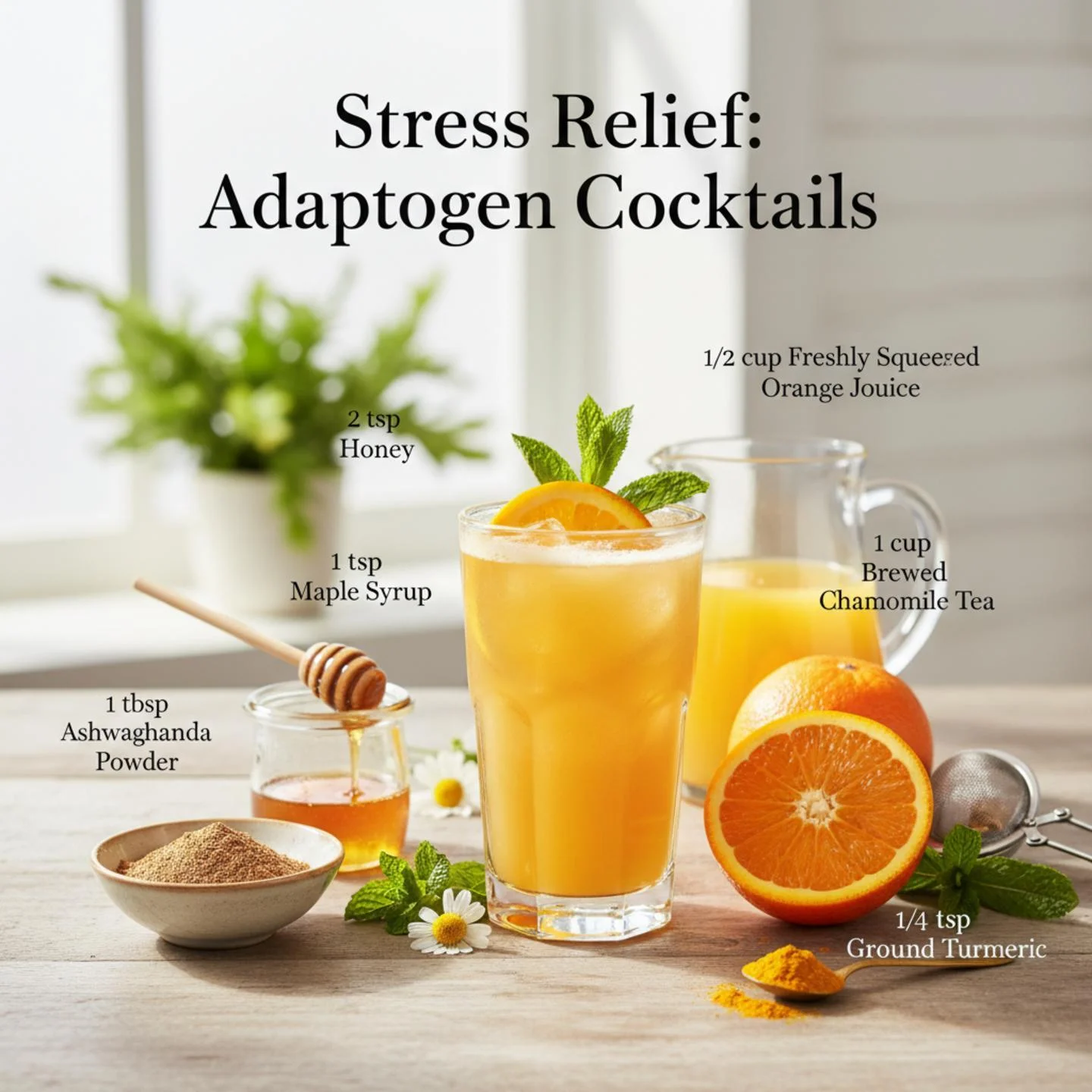 Stress Relief: Adaptogen Cocktails
