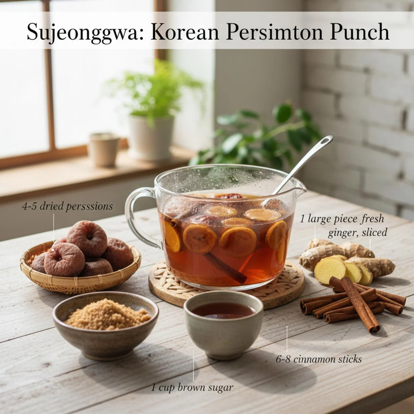 Sujeonggwa: Korean Persimmon Punch