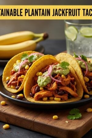 Sustainable Plantain Jackfruit Tacos