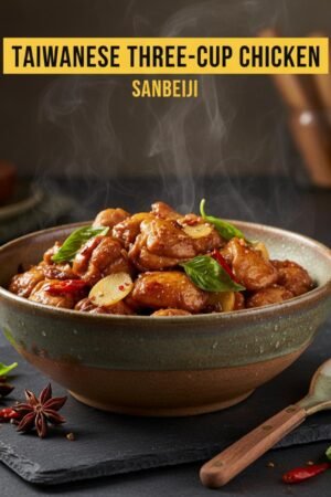 Taiwanese Three-Cup Chicken (Sanbeiji)