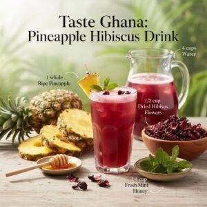 Taste Ghana: Pineapple Hibiscus Drink