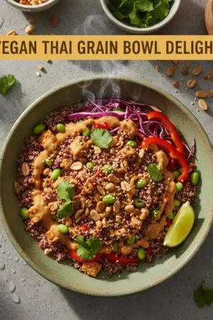 Vegan Thai Grain Bowl Delight