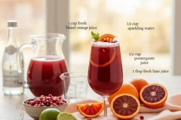 Vibrant Blood Red Mocktail