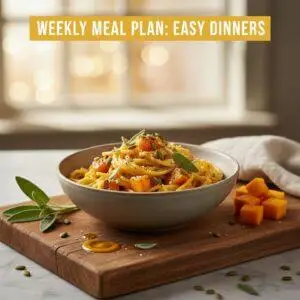 Weekly Meal Plan: Easy Dinners