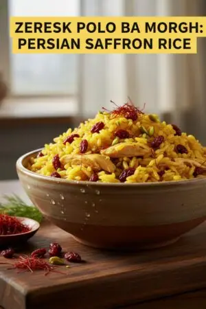 Zereshk Polo ba Morgh: Persian Saffron Rice