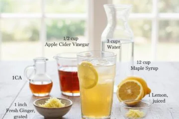 Zesty Lemon Ginger Switchel Recipe