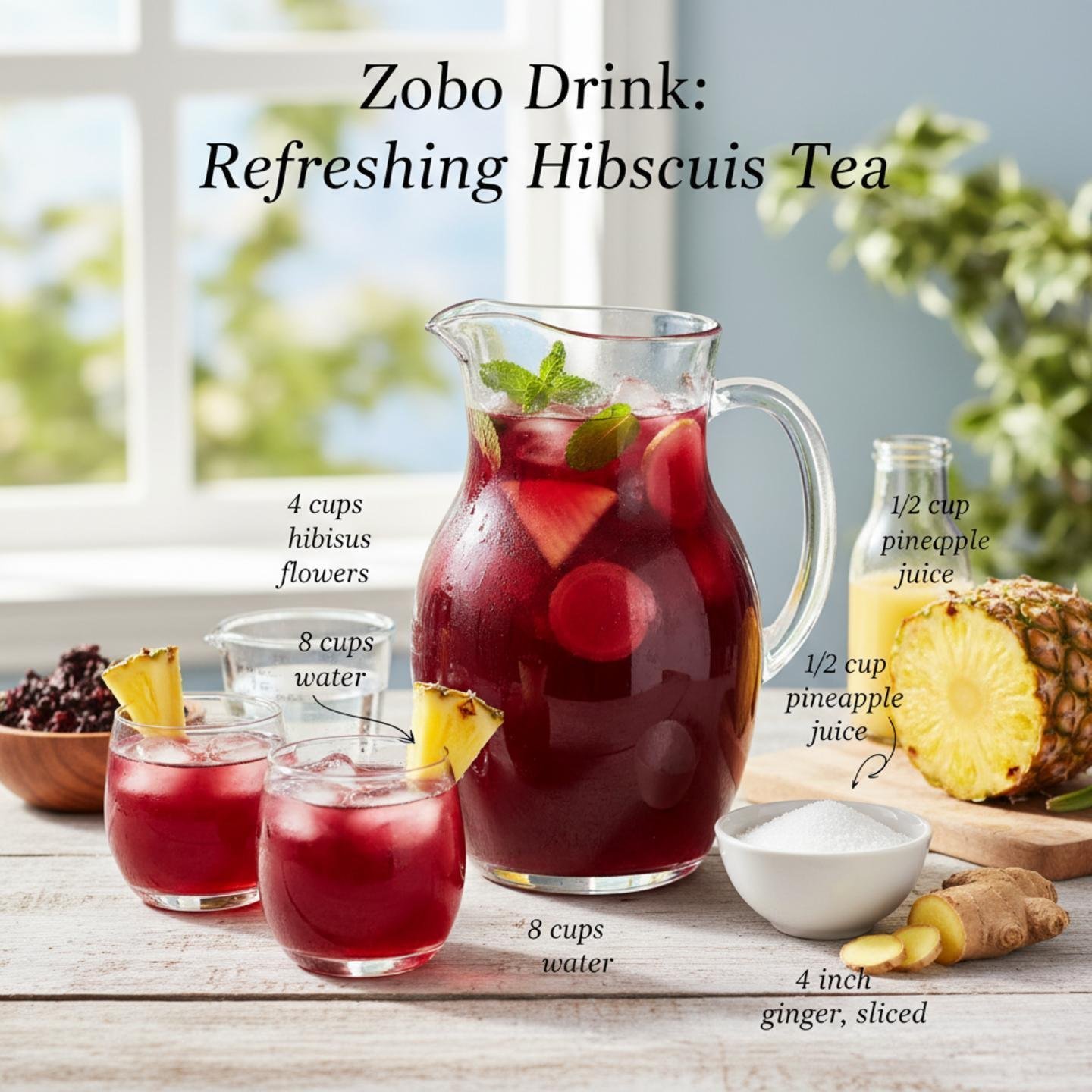 Zobo Drink: Refreshing Hibiscus Tea