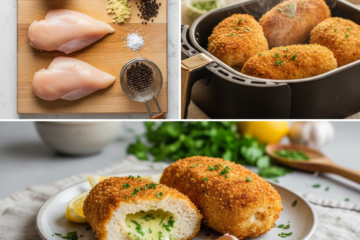 1 Air Fryer Chicken Kiev Bursting with Garlic Butter