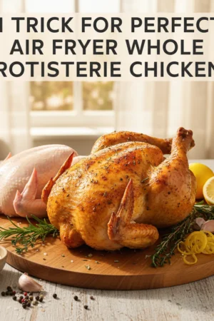 1 Trick for Perfect Air Fryer Whole Rotisserie Chicken